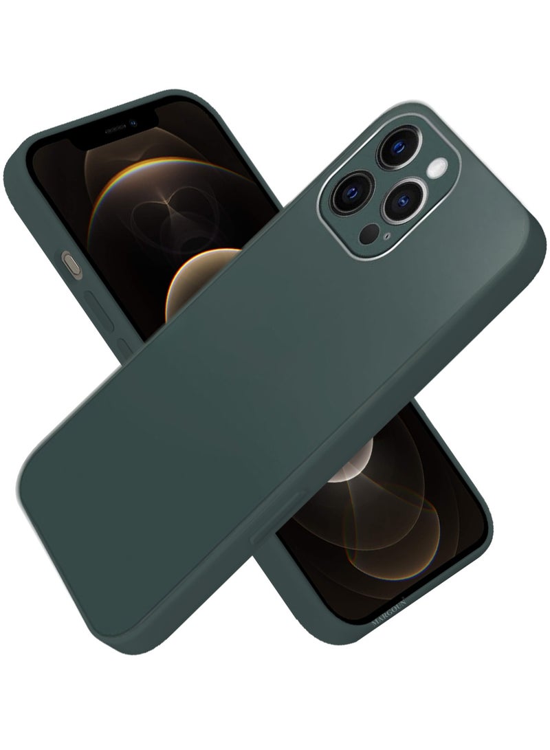 CATANES HiCool Glossy Hard TPU Case for iPhone 12 Pro Max - Full Coverage , Anti Finger Print , Anti Yellowing , Shockproof Slim Fit Design- Green - Image 3